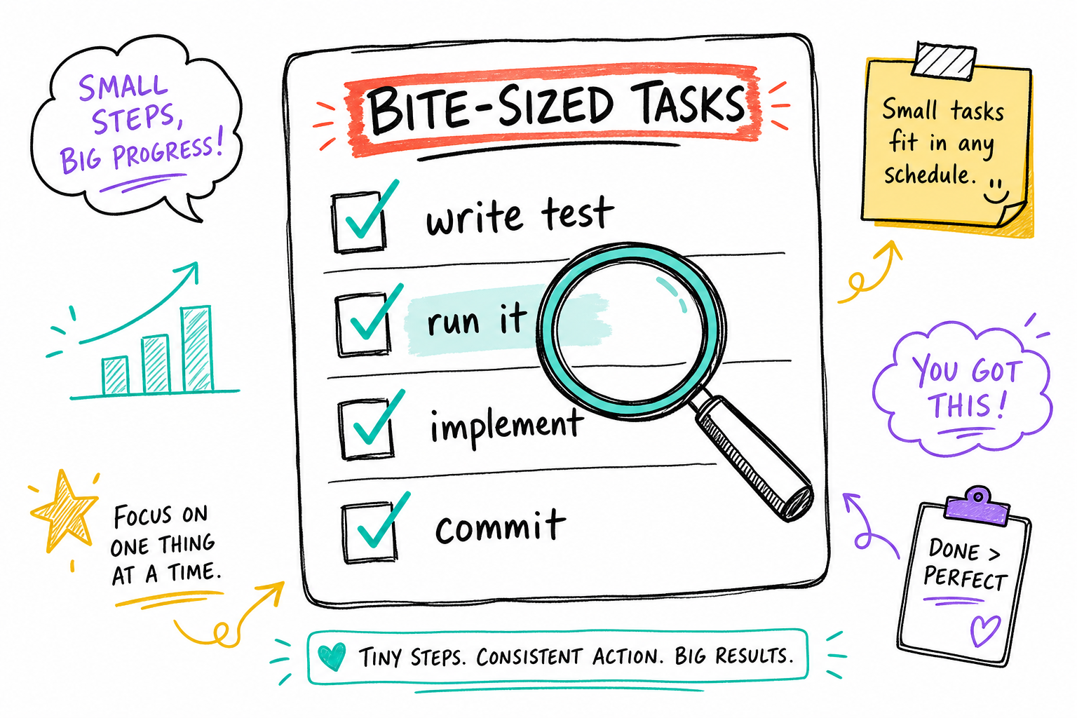 Plans are bite-sized TDD tasks